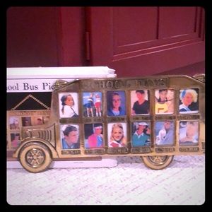 Two (2) Solid brass School Picture Frame